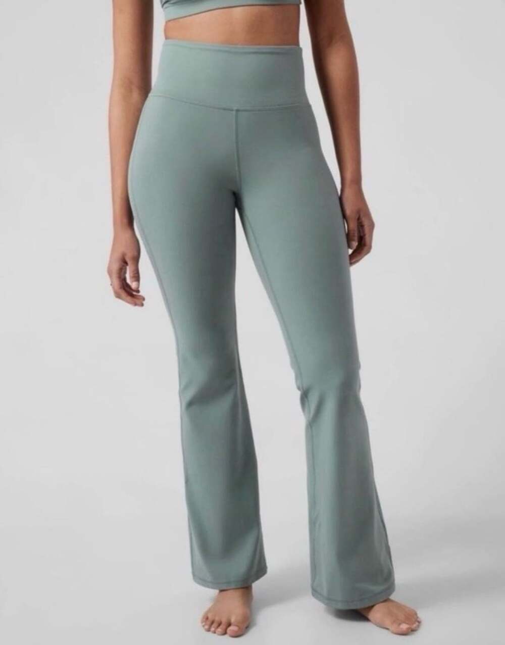 Athleta Elation Flare Pant Minimalistic Blue Grey Size L